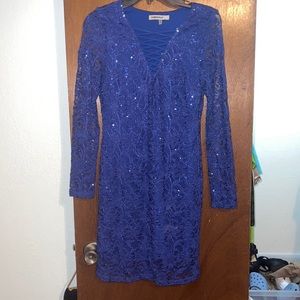 royal blue sequin dress